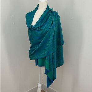 Blue and Green Paisley Shawl